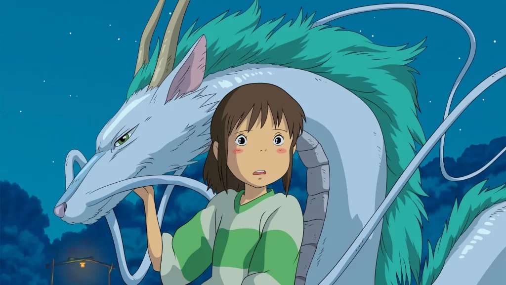 Imagem do filme A Viagem de Chihiro, do Studio Ghibli.